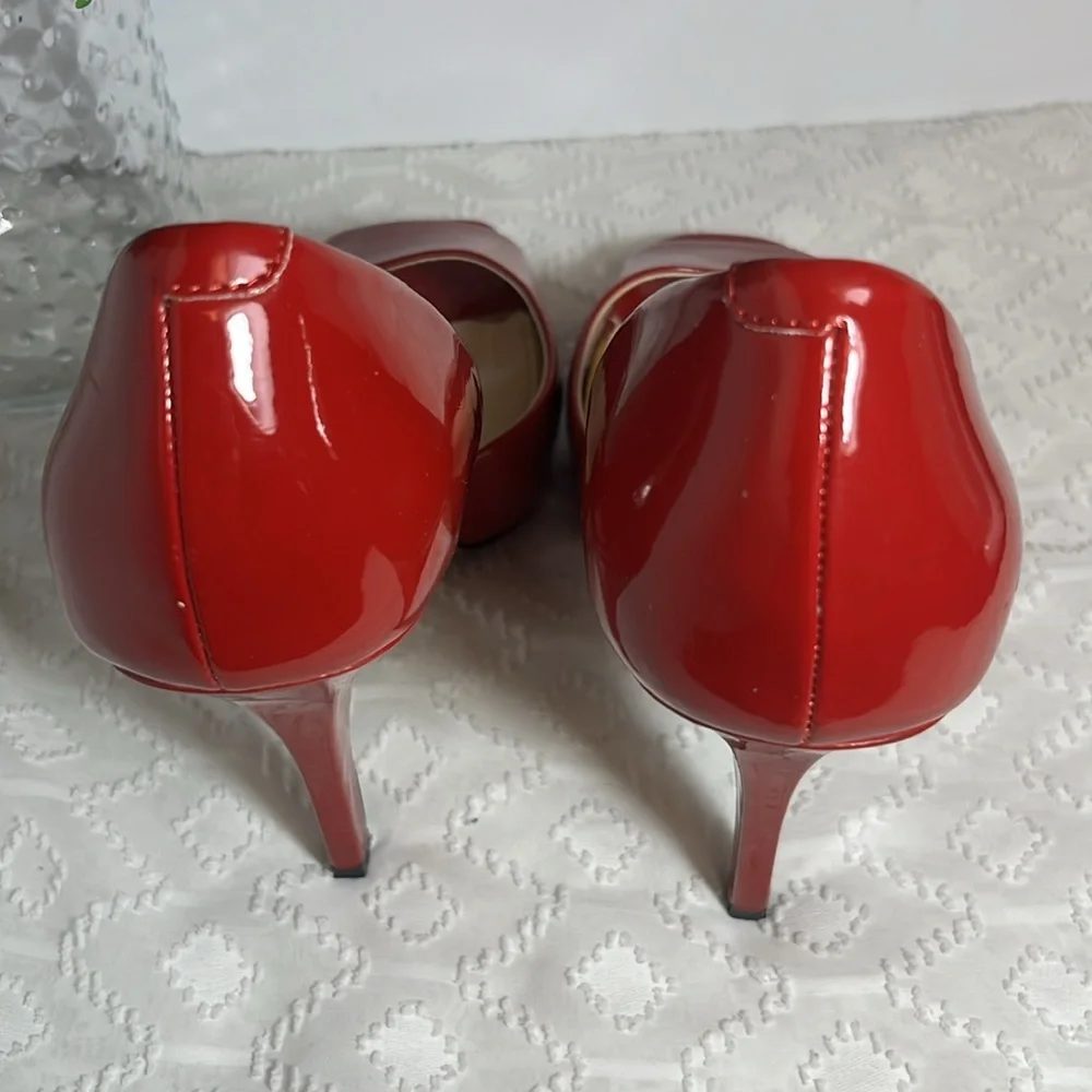 Jessica Simpson Red Heels Women Size 10 Shoes - Picture 5 of 9